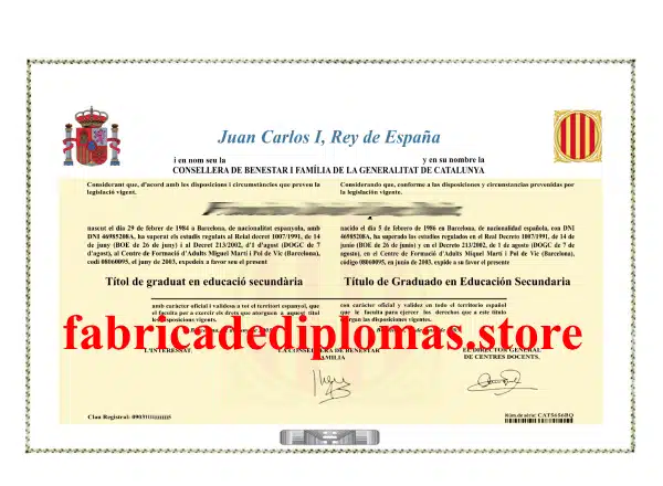 comprar Graduado Escolar, Título ESO en Cataluña