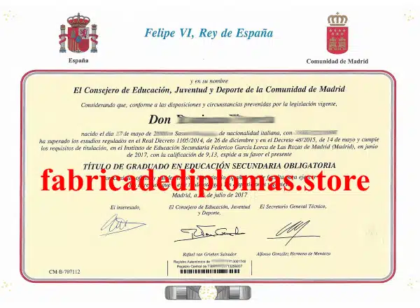comprar Graduado Escolar, Título ESO en Madrid